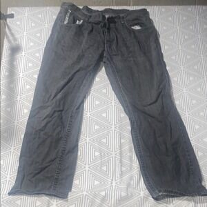 Parish Nation‎ Mens Dark Wash Distressed Denim Jeans Size 44